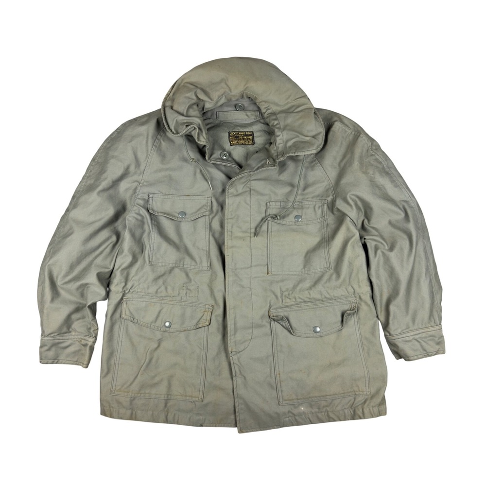 Vtg 1959 US Army M-1951 M51 Field Jacket M Short OG-107 Crown Zip Button Front